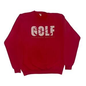 Vintage Golf Classic Sport Retro Spellout USA Made Pullover Crewneck Sweatshirt